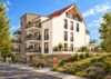 Neubau: 2,5 Zimmer mit Südbalkon, Ankleide und Platz fürs Homeoffice · barrierefrei · KfW 40 QNG - Projektansicht Straßenseite Visualisierung
